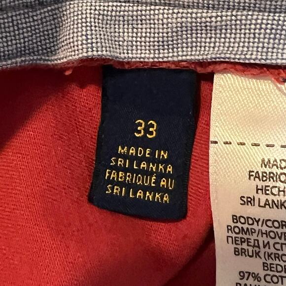 Polo Ralph Lauren men’s size 33 Stretch Classic Fit Polo Chinos. Red, easy care - Picture 8 of 9